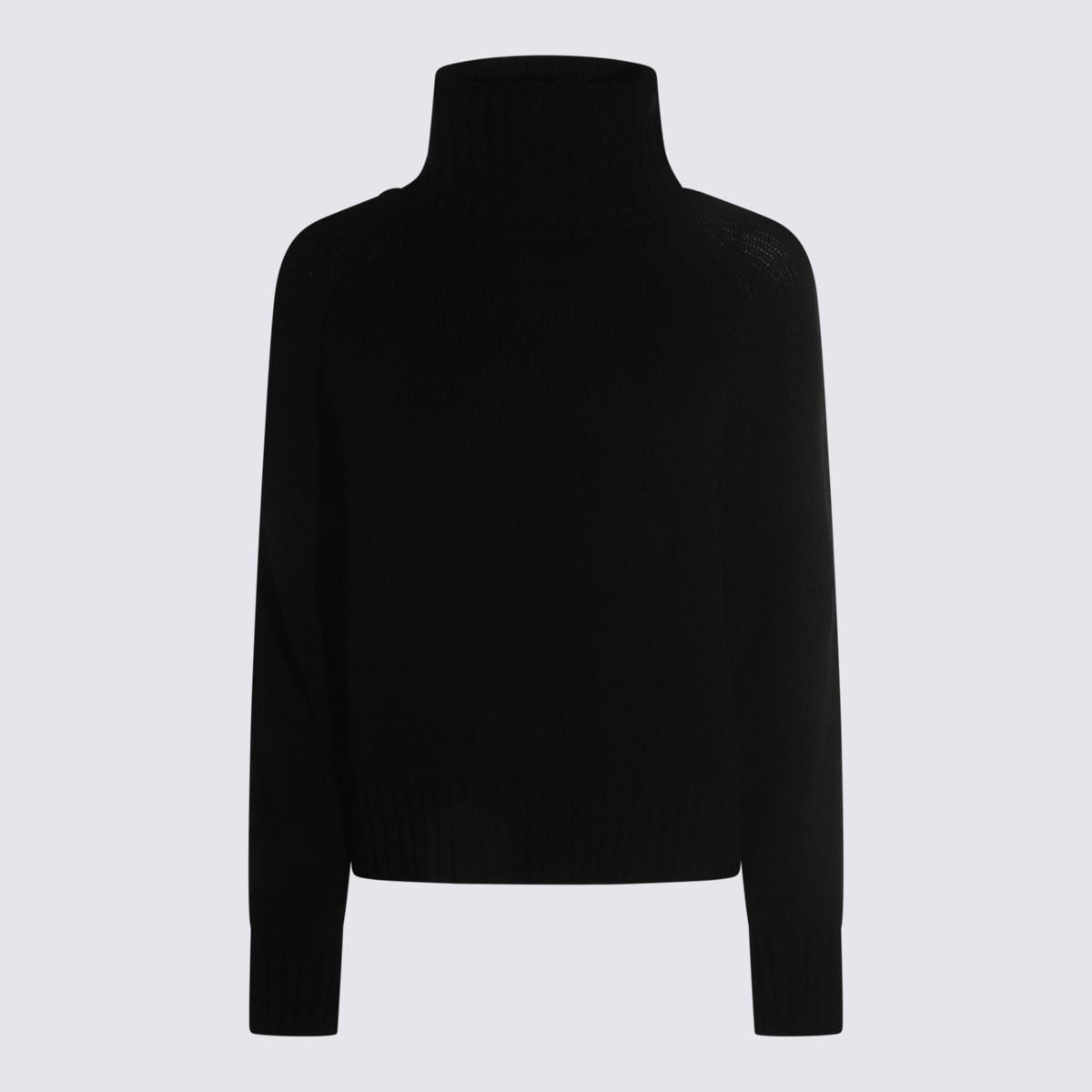 Allude Black Wool Knitwear