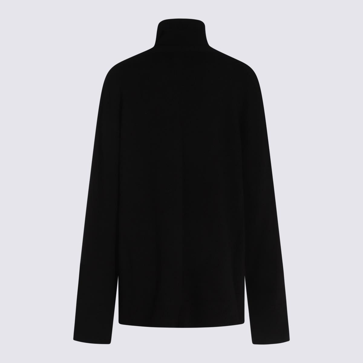 THE ROW Black Wool Knitwear