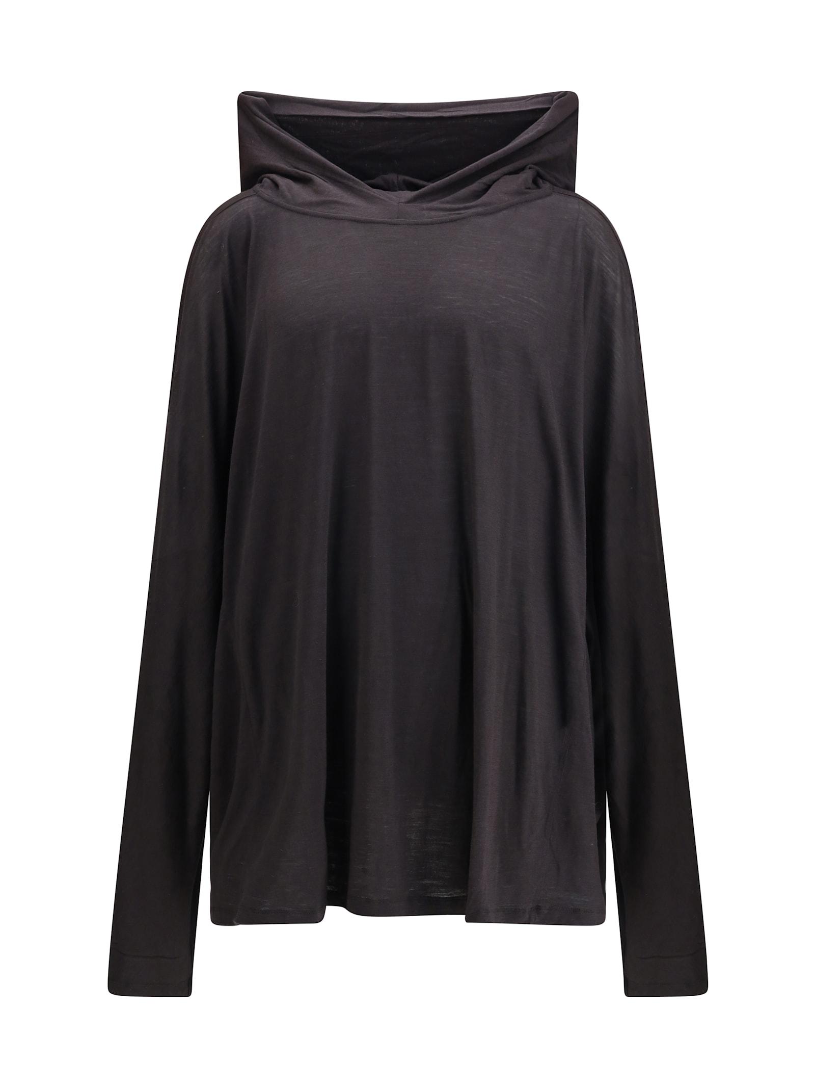 Rick Owens Long Hooded T-shirt