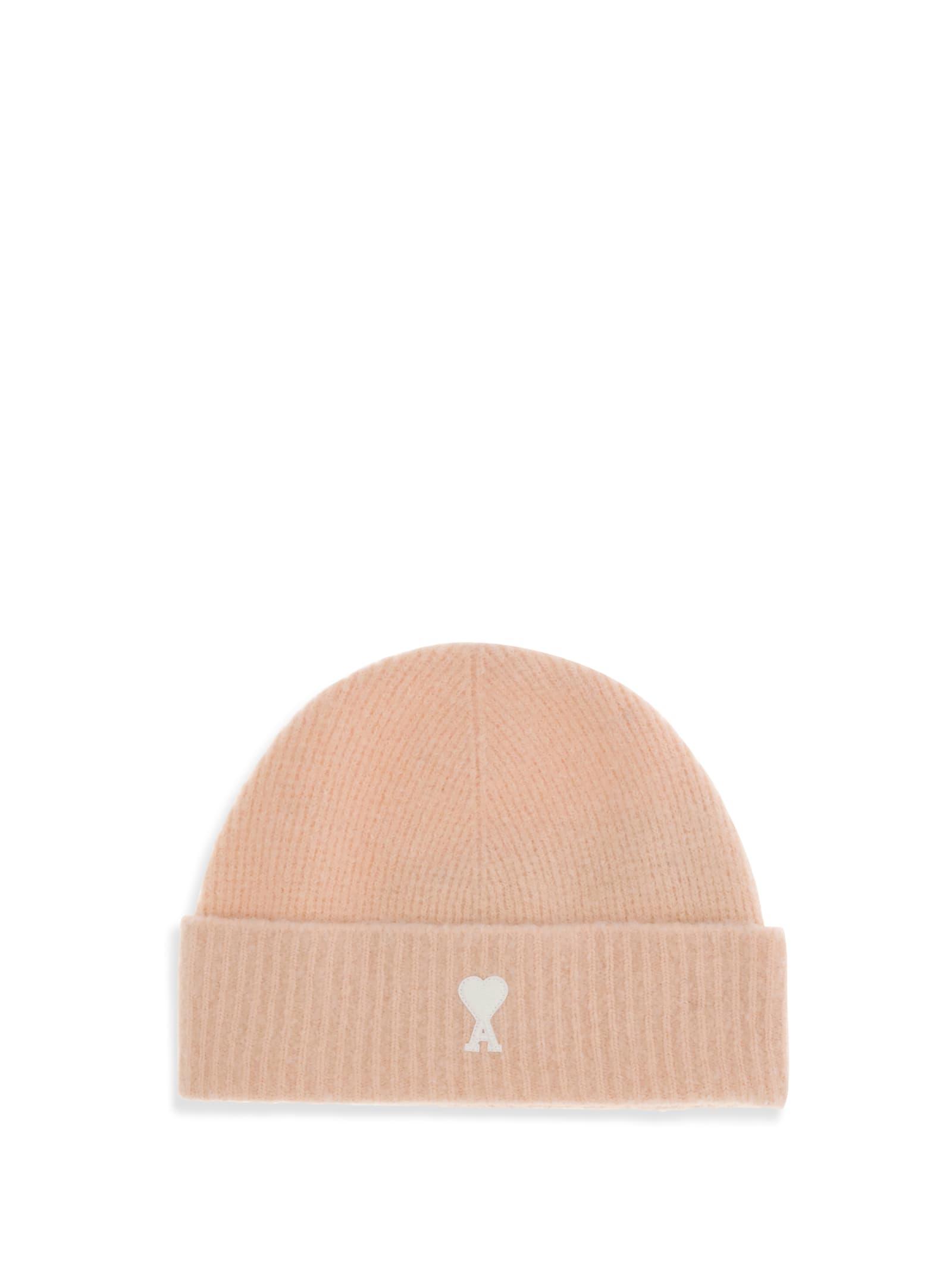 Ami Alexandre Mattiussi Alpaca Blend Beanie Hat and Ami De Coeur Beanie Hat