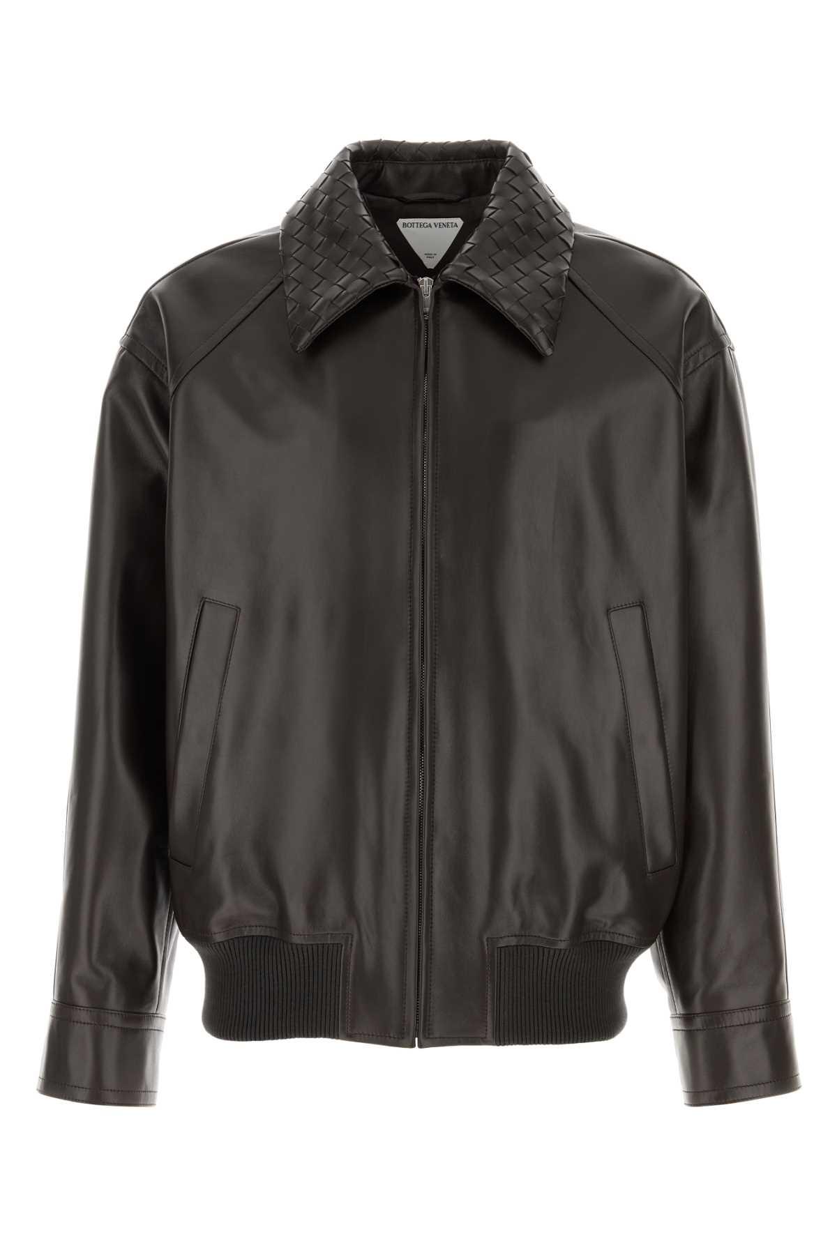 Bottega Veneta Brown Leather Jacket