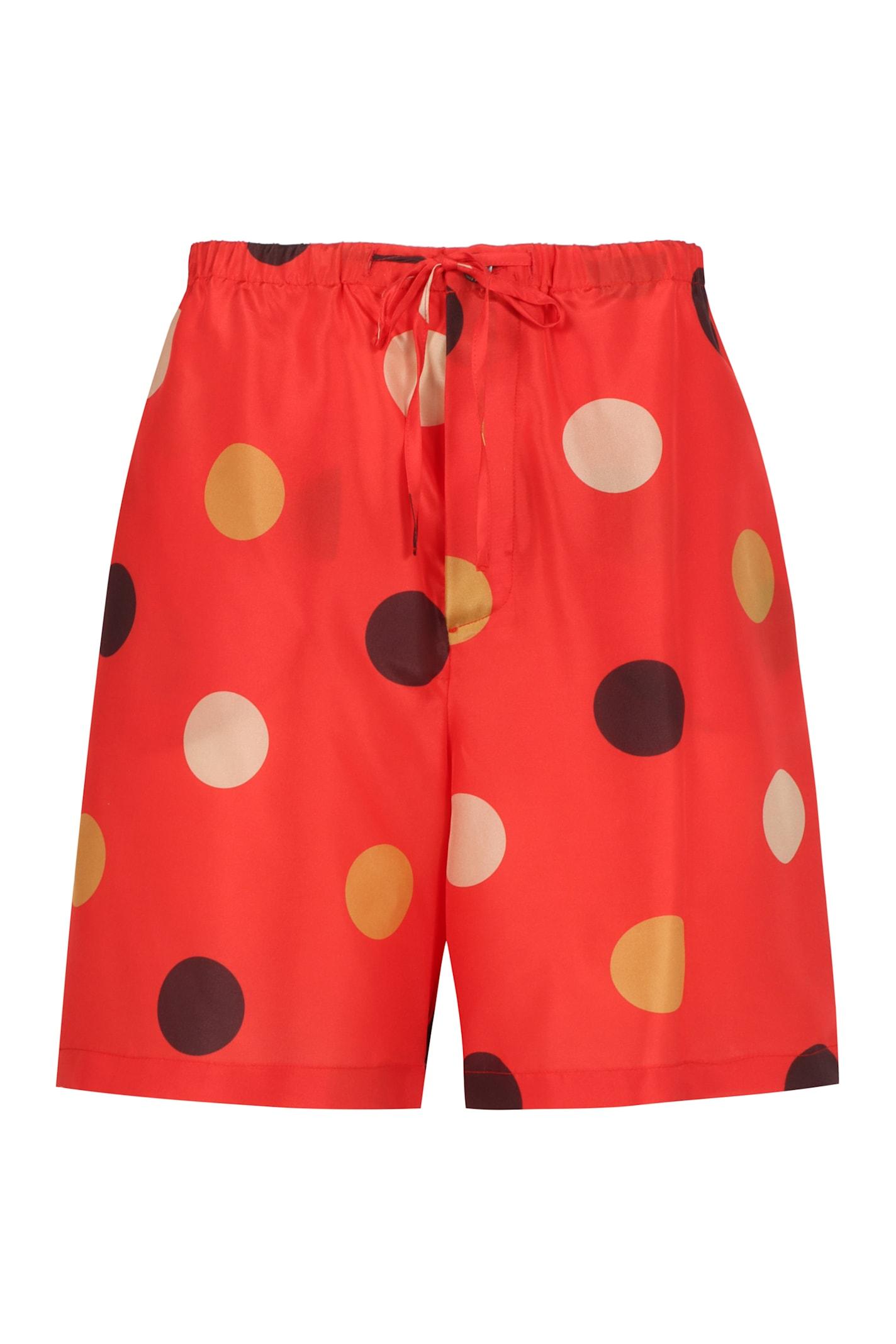 Aspesi Printed Silk Shorts