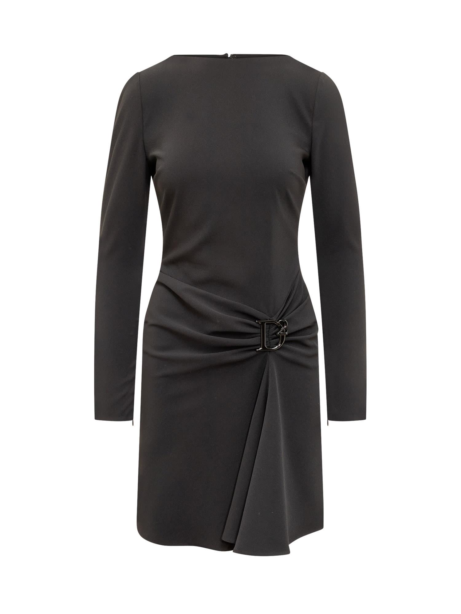 Dsquared2 Dress With Logo Plaque