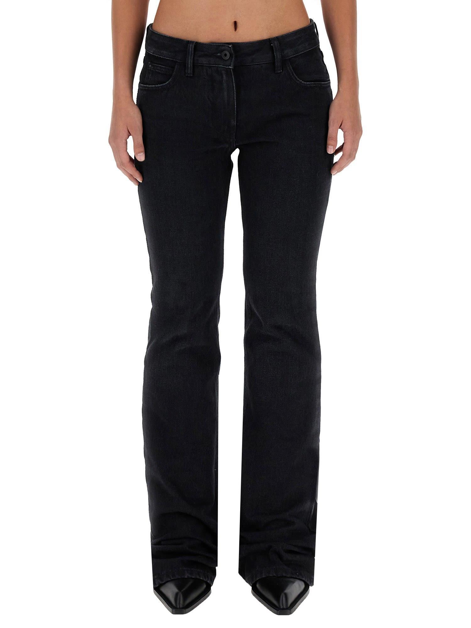Off-White Wide Leg Jeans