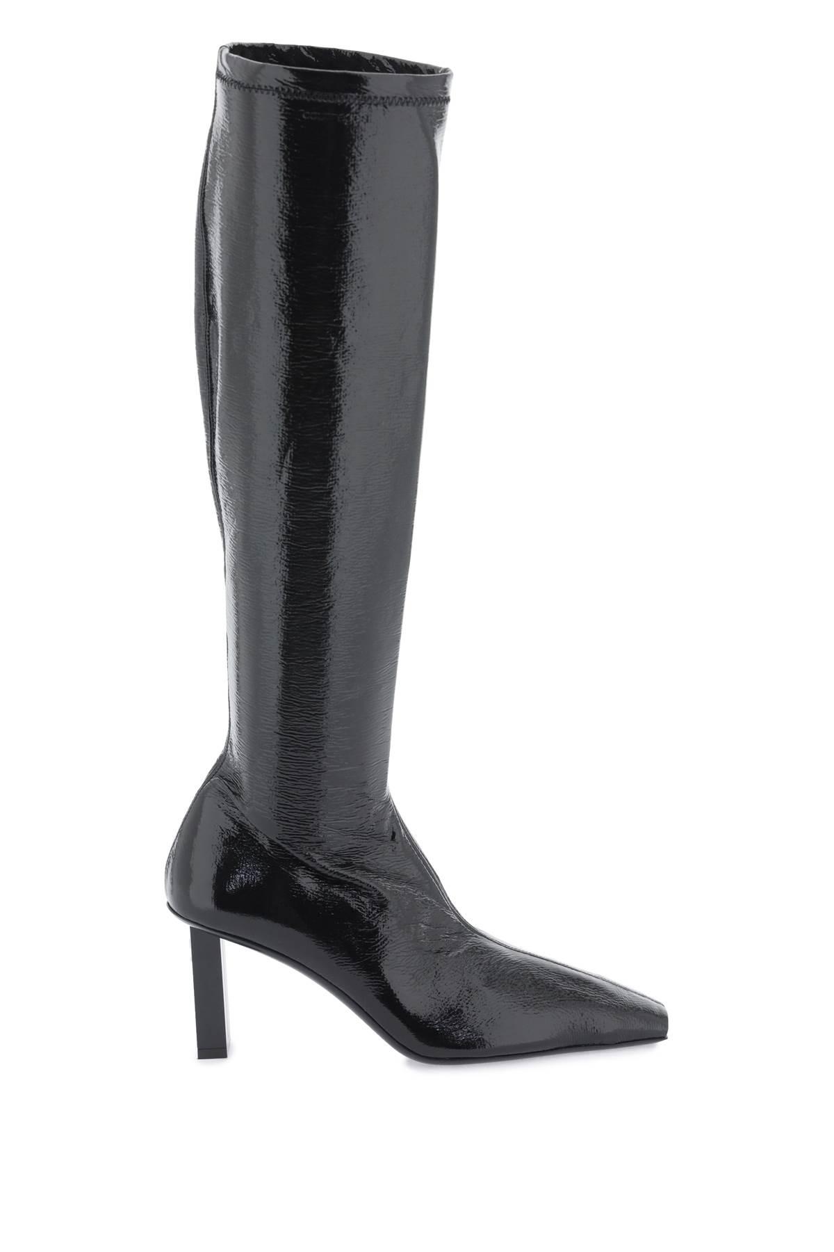 Courrèges Faux Patent Leather Boots