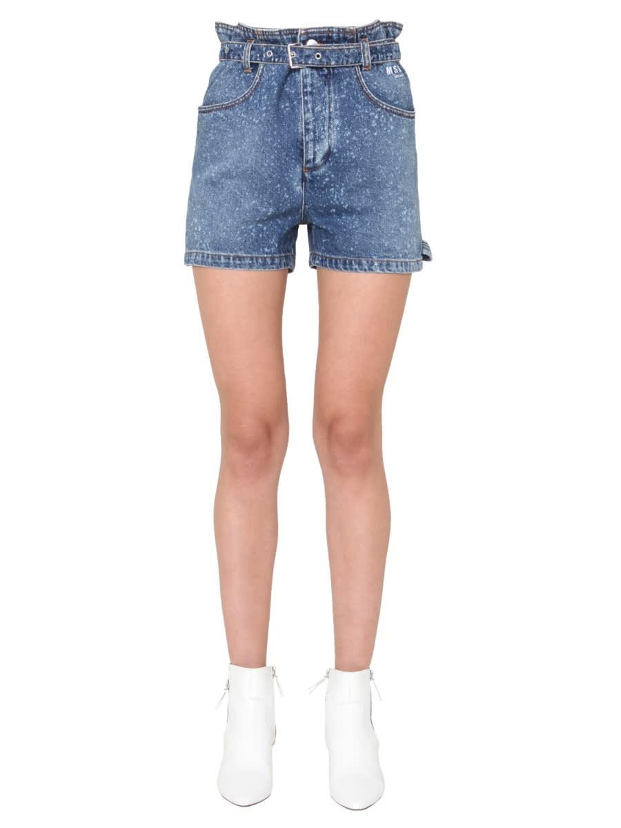 MSGM Denim Shorts