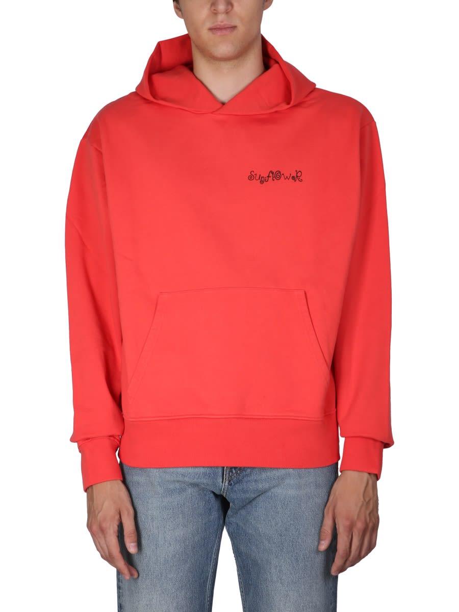 Sunflower Sweatshirt With Logo Embroidery