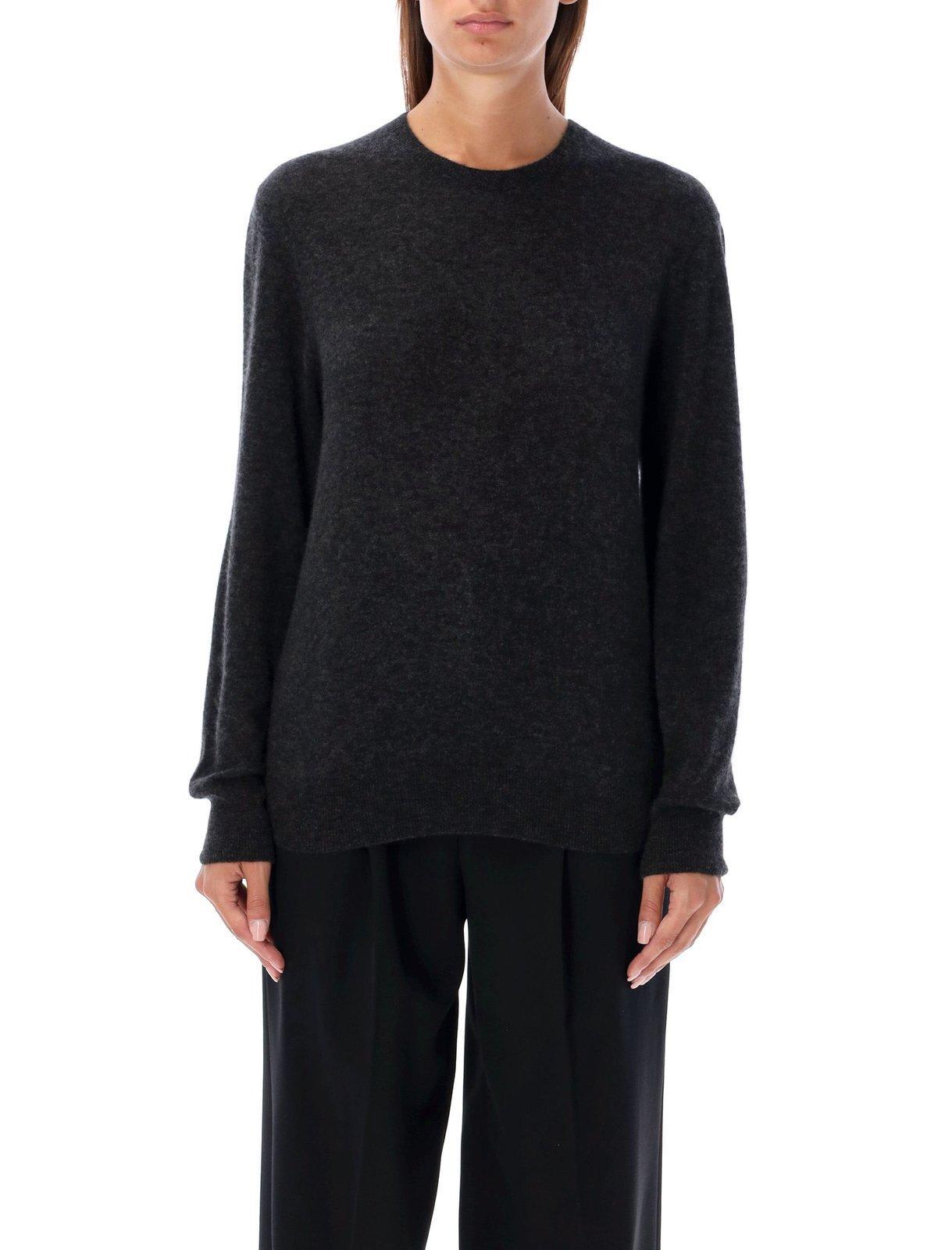 Saint Laurent Cashmere and Silk Sweater in Black