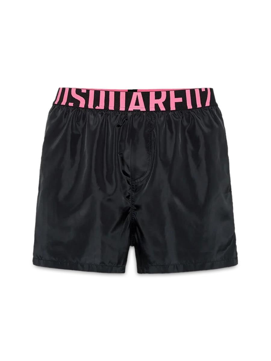 Dsquared2 Men's Swimsuit With Logo in Black