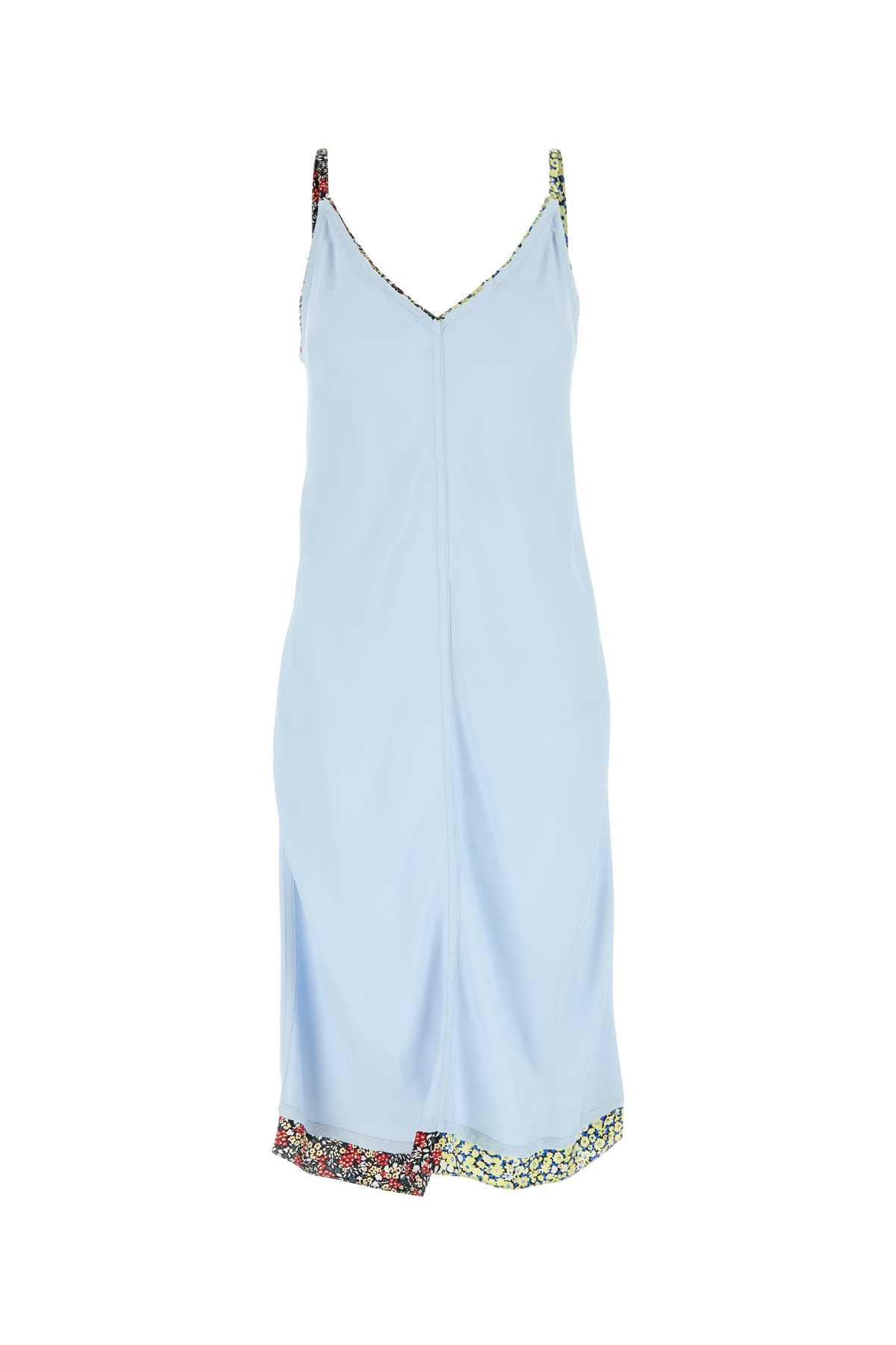 Bottega Veneta Light Blue Viscose Blend Dress