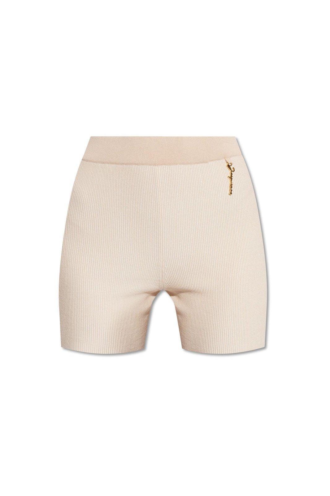 Jacquemus Charm Logo Knit Shorts