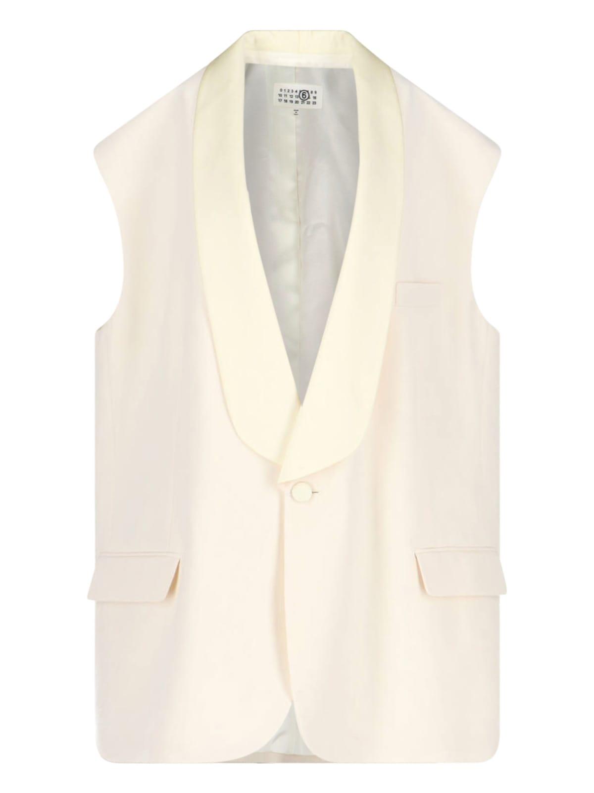MM6 Maison Margiela Wool Blend Vest Jacket