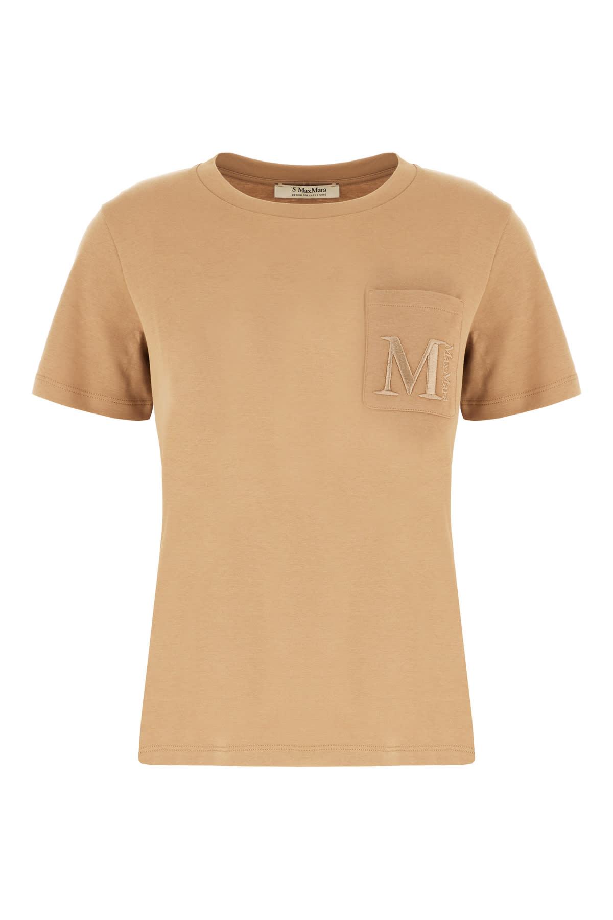 'S MAX MARA Max Mara Brown Cotton T-shirt