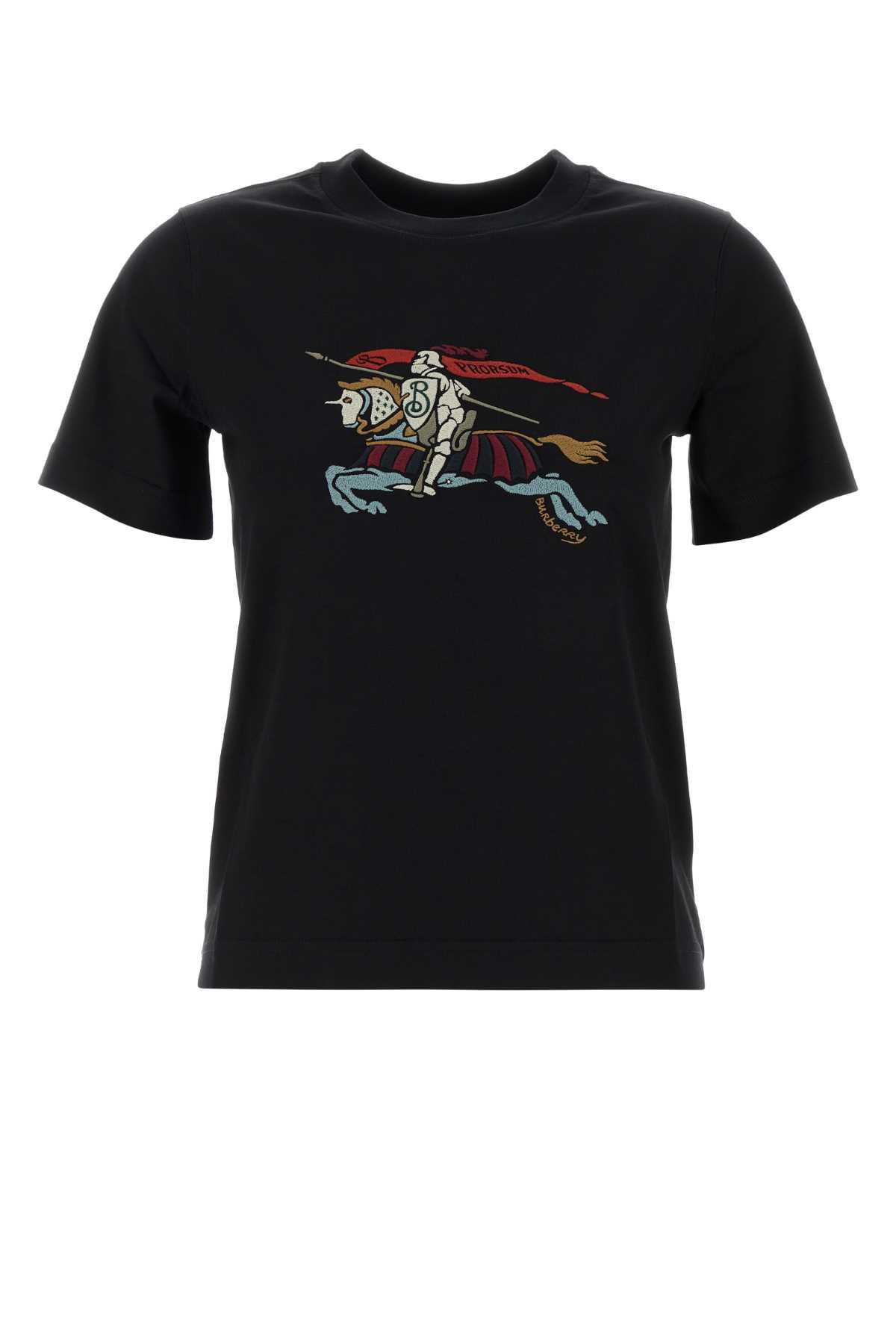 Burberry Black Cotton T-shirt