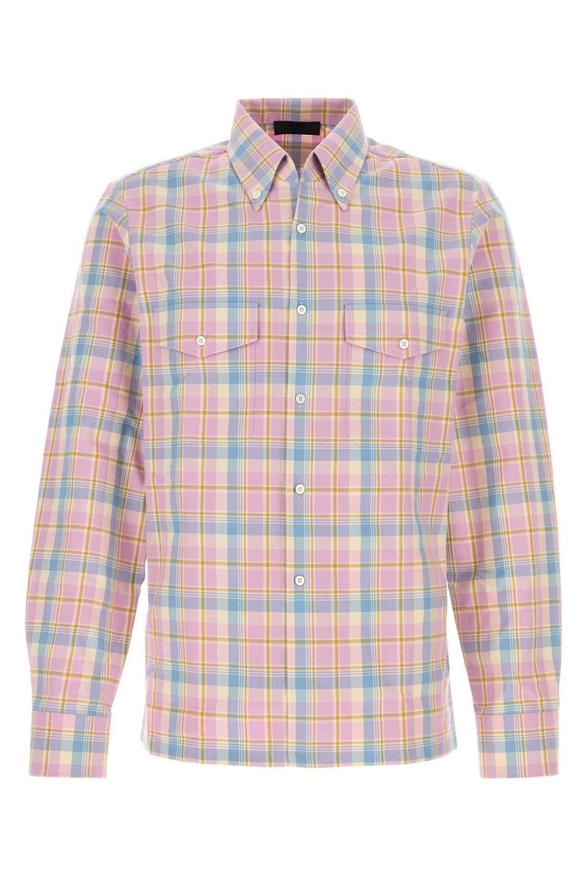 Prada Embroidered Cotton Shirt
