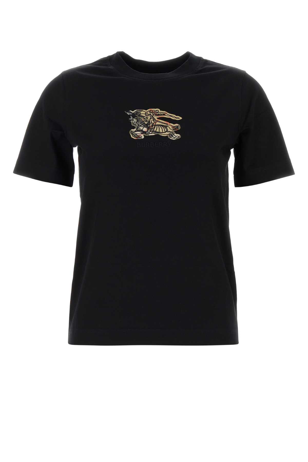 Burberry Black Cotton T-shirt