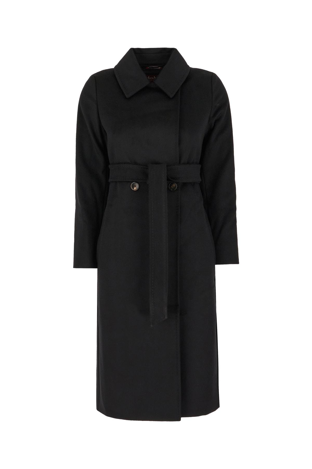 Max Mara Studio Black Wool Coat