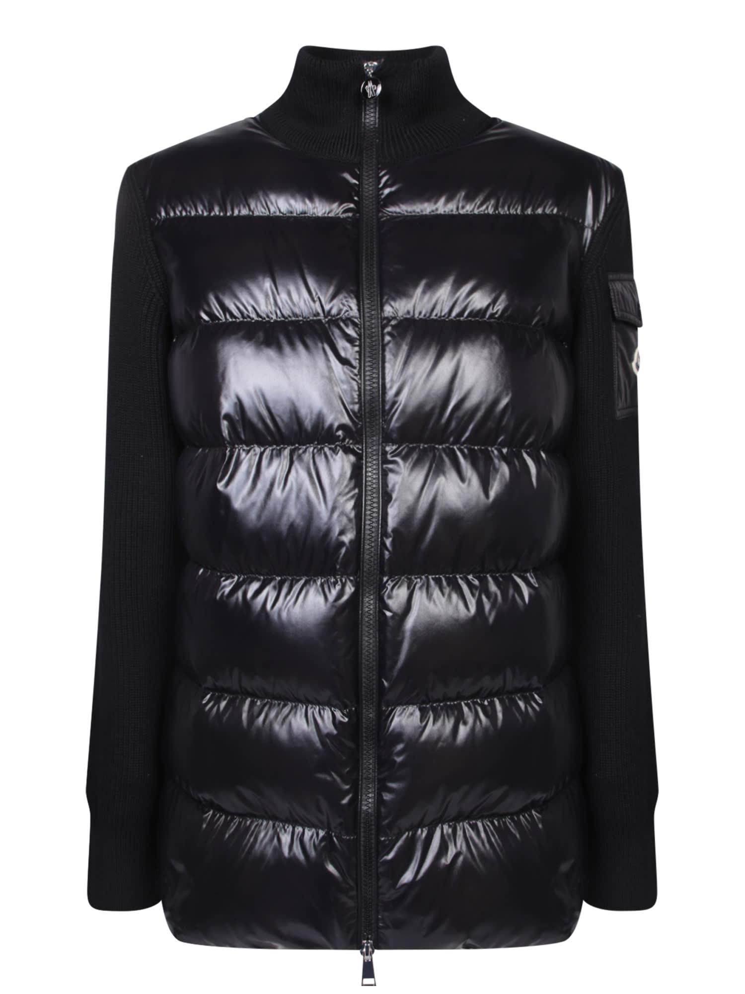 Moncler Women's Padded Cardigan in Black